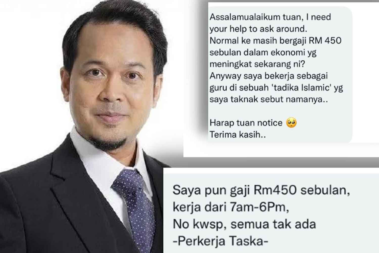 Guru tadika islam luah perasaan kepada Fedtri Yahya, "normal ke saya masih bergaji RM450 sebulan?"