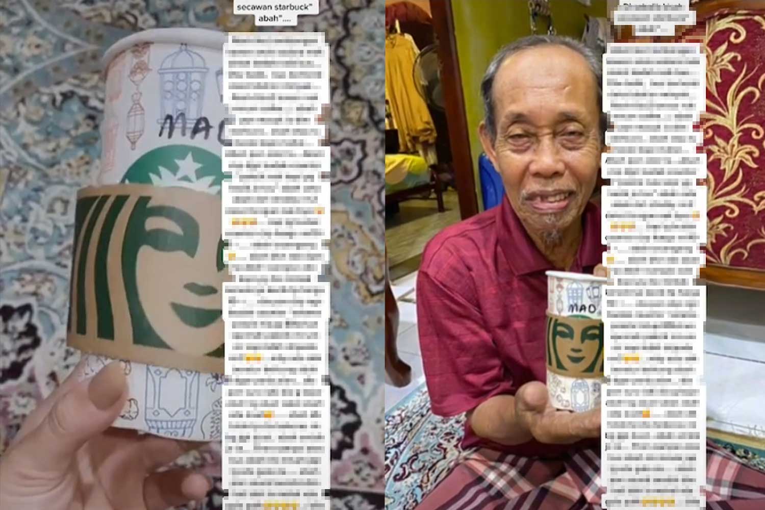 'Selama hidup tak pernah minum kopi semahal ni'-Kisah pakcik masuk Starbuck buat netizen ketawa