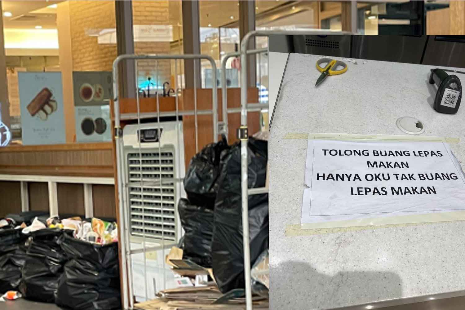 Kedai sarbaneka kena kecam selepas buat ayat 'hanya orang OKU tak buang lepas makan'