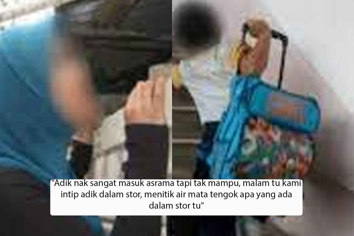 Adik Nak Sangat Masuk Asrama Tapi Tak Mampu Malam Tu Kami Intip Adik