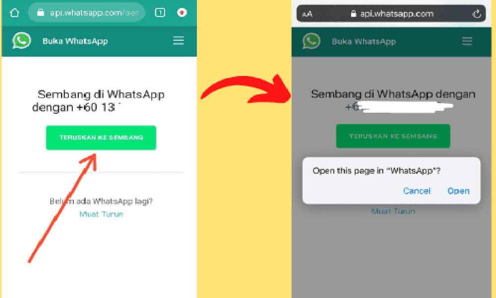 Nak WhatsApp seseorang tapi malas simpan nombor, guna cara ini je pasti ...